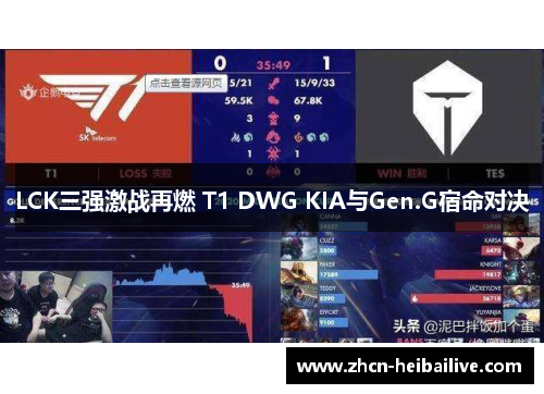 LCK三强激战再燃 T1 DWG KIA与Gen.G宿命对决